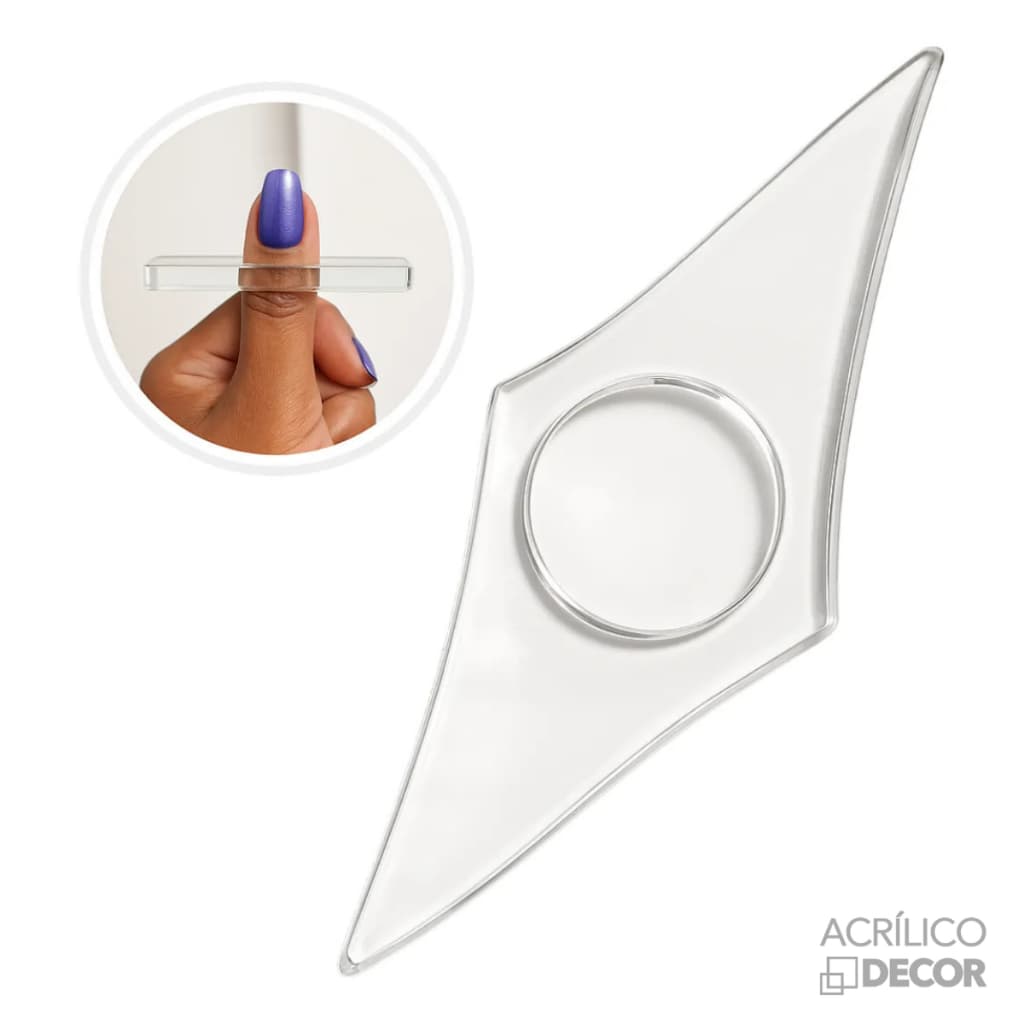 Anel de Leitura KIT 2 UN (Acrílico Cristal 8mm)