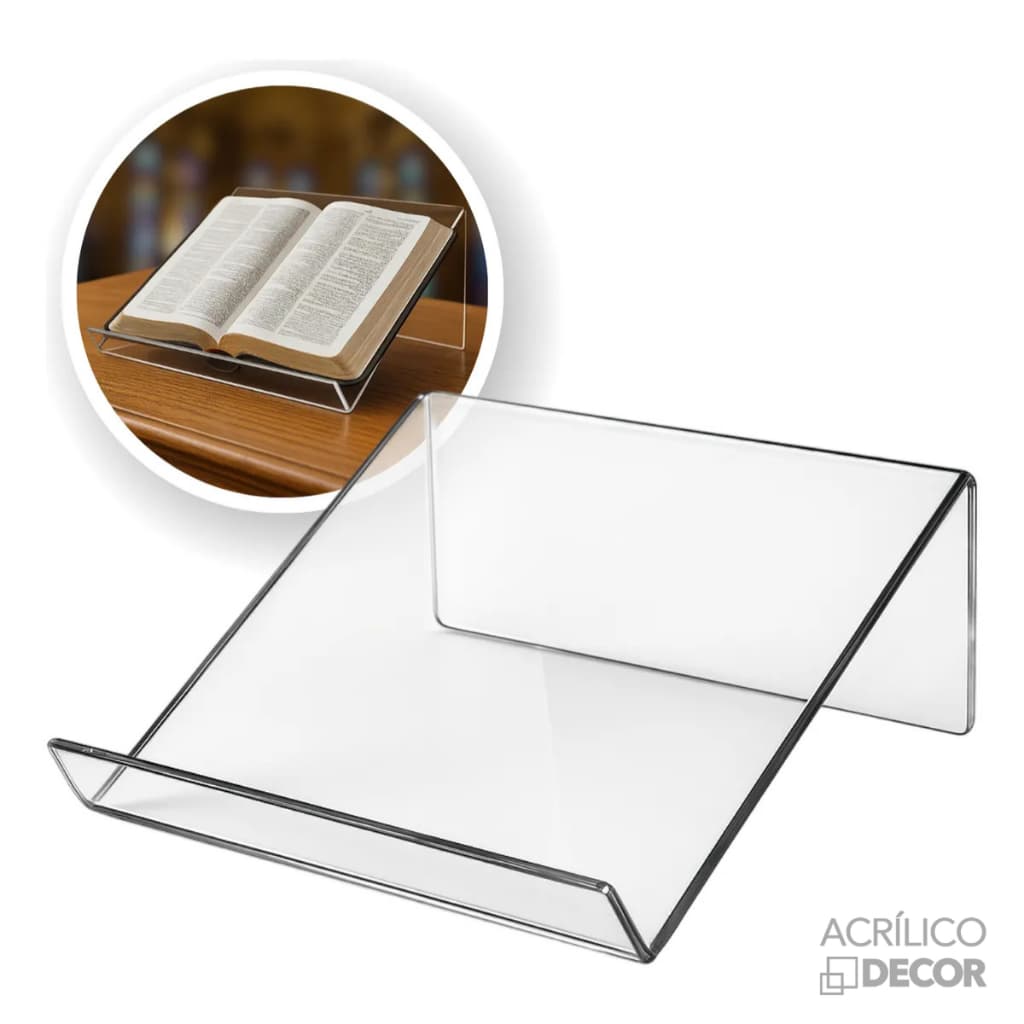 Suporte de Biblia 1 UN (Acrílico Cristal 2mm)